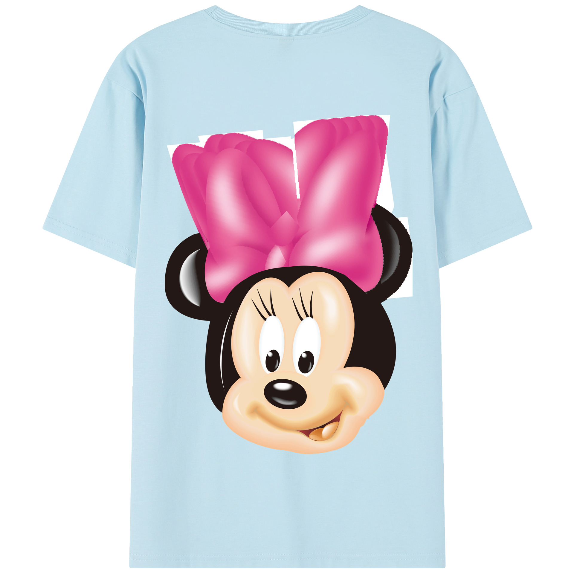（画像用） ミッキーマウス Mickey Mouse 綿100％半袖Tシャツ（背面プリント）